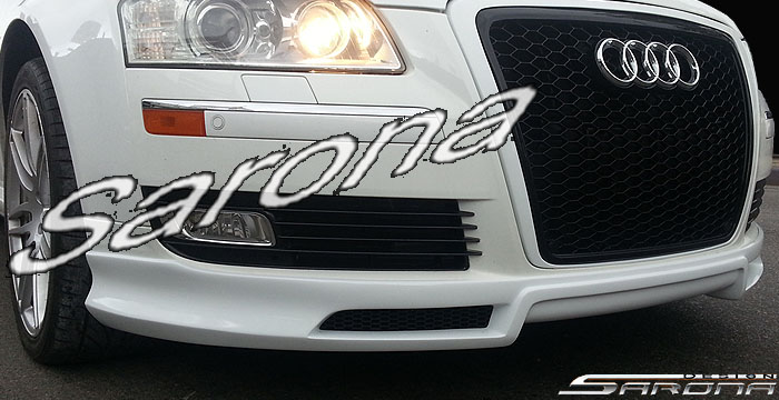 Custom Audi A8  Sedan Front Add-on Lip (2004 - 2009) - $590.00 (Part #AD-006-FA)